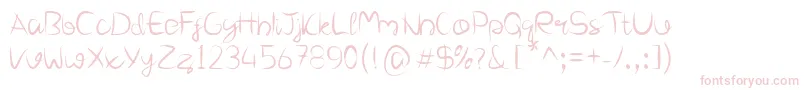 Шрифт Carina – розовые шрифты
