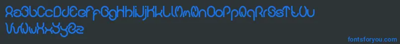 carlos Font – Blue Fonts on Black Background