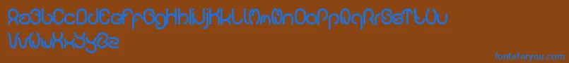carlos Font – Blue Fonts on Brown Background