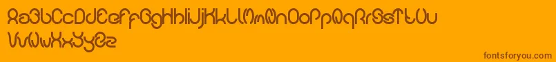 carlos Font – Brown Fonts on Orange Background