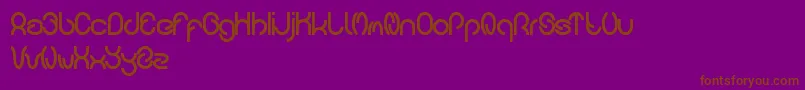 carlos Font – Brown Fonts on Purple Background