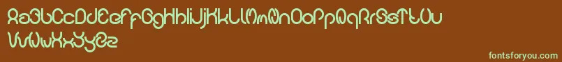 carlos Font – Green Fonts on Brown Background