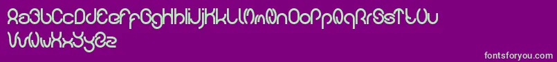 carlos Font – Green Fonts on Purple Background