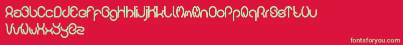 carlos Font – Green Fonts on Red Background