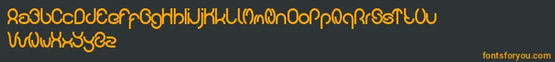 carlos Font – Orange Fonts on Black Background