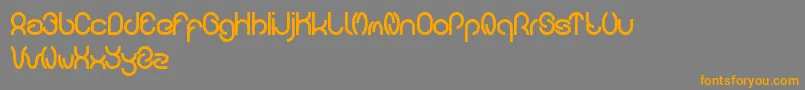 carlos Font – Orange Fonts on Gray Background