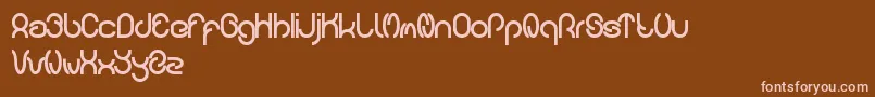 carlos Font – Pink Fonts on Brown Background