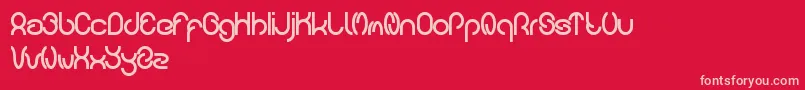 carlos Font – Pink Fonts on Red Background
