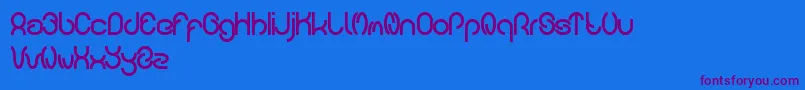 carlos Font – Purple Fonts on Blue Background