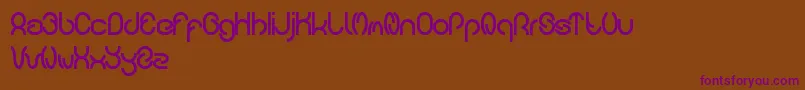carlos Font – Purple Fonts on Brown Background