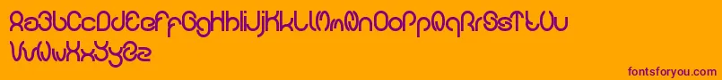 carlos Font – Purple Fonts on Orange Background