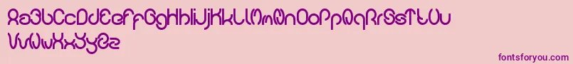 carlos Font – Purple Fonts on Pink Background