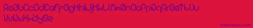 carlos Font – Purple Fonts on Red Background
