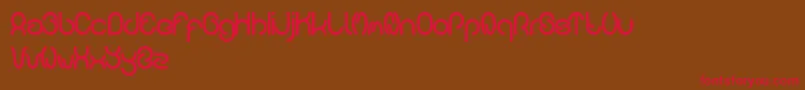 carlos Font – Red Fonts on Brown Background