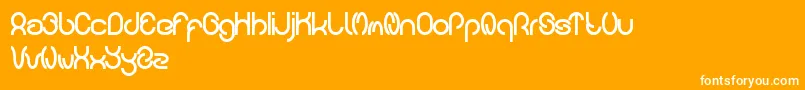 carlos Font – White Fonts on Orange Background
