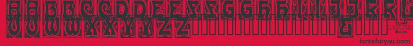 CARMC    Font – Black Fonts on Red Background