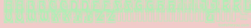 CARMC    Font – Green Fonts on Pink Background