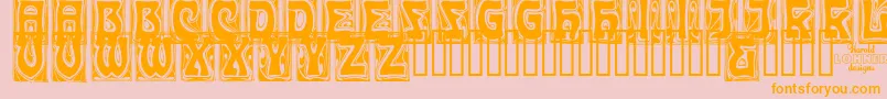 CARMC    Font – Orange Fonts on Pink Background