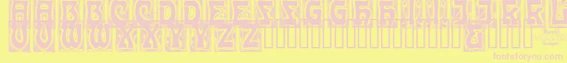 CARMC    Font – Pink Fonts on Yellow Background