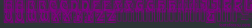 CARMC    Font – Purple Fonts on Black Background