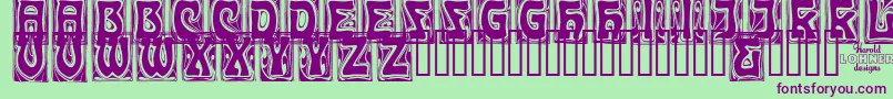 CARMC    Font – Purple Fonts on Green Background