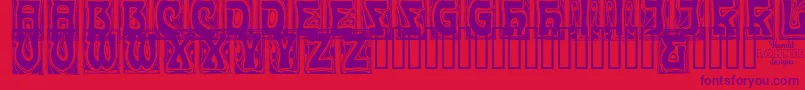 CARMC    Font – Purple Fonts on Red Background