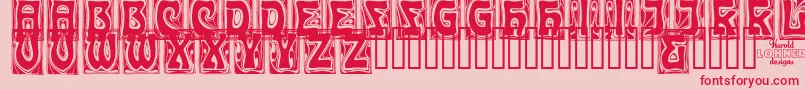 CARMC    Font – Red Fonts on Pink Background