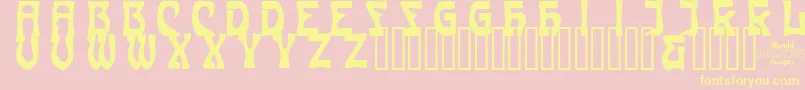 CARMCI   Font – Yellow Fonts on Pink Background