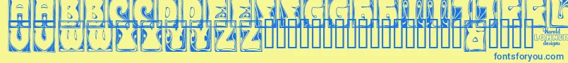 CARMCO   Font – Blue Fonts on Yellow Background