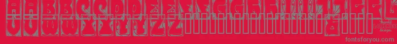 CARMCO   Font – Gray Fonts on Red Background