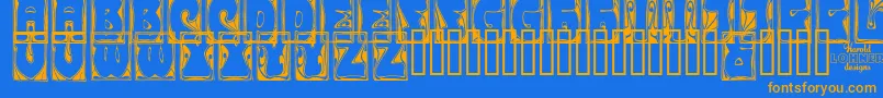 CARMCO   Font – Orange Fonts on Blue Background