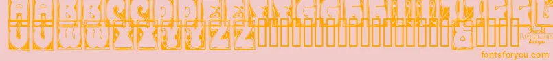 CARMCO   Font – Orange Fonts on Pink Background