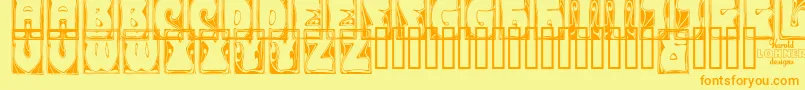CARMCO   Font – Orange Fonts on Yellow Background