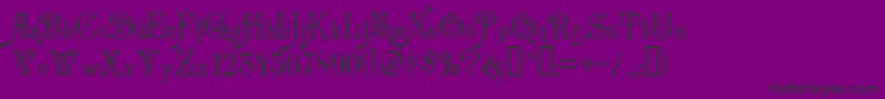 Carmen Font – Black Fonts on Purple Background