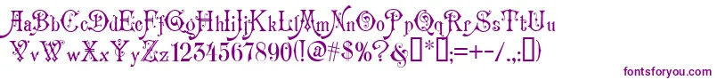 Carmen Font – Purple Fonts on White Background