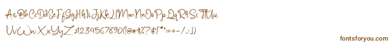 Шрифт Carmillos – коричневые шрифты на белом фоне