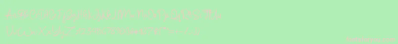 Carmillos Font – Pink Fonts on Green Background