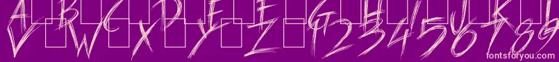 Carnaval de Mai Font – Pink Fonts on Purple Background