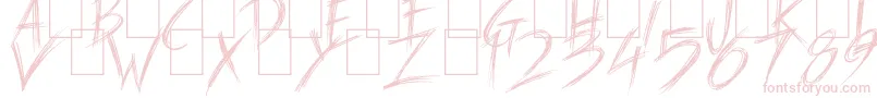 Carnaval de Mai Font – Pink Fonts on White Background