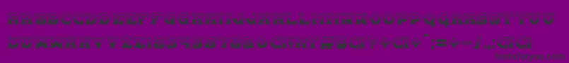 Carnival Centenary Pattern Font – Black Fonts on Purple Background