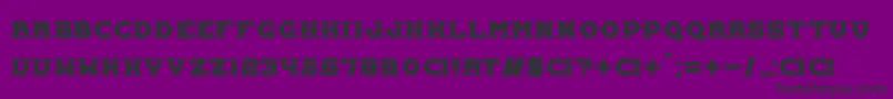 Carnival Centenary Font – Black Fonts on Purple Background