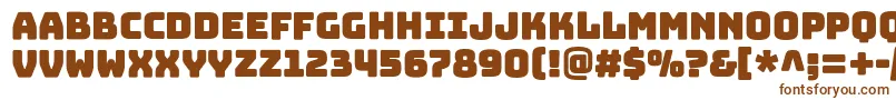 BungeelayersOutline Font – Brown Fonts on White Background