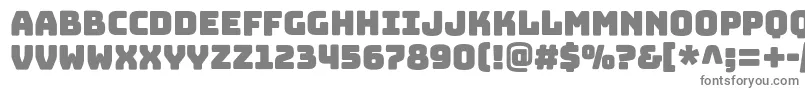 フォントBungeelayersOutline – 白い背景に灰色の文字