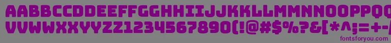 BungeelayersOutline Font – Purple Fonts on Gray Background