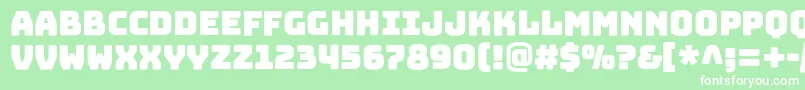 BungeelayersOutline Font – White Fonts on Green Background