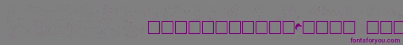Шрифт carolchk – фиолетовые шрифты на сером фоне