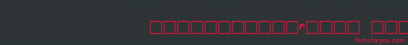 carolchk Font – Red Fonts on Black Background