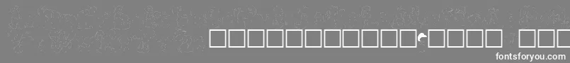 Шрифт carolchk – белые шрифты на сером фоне