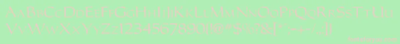 carolusr Font – Pink Fonts on Green Background