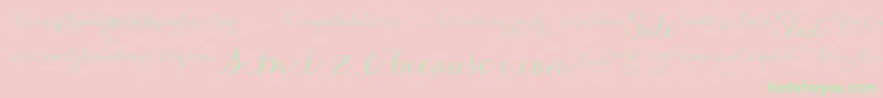 More about Carolyna Words Font Carolyna Words Font – Green Fonts on Pink Background